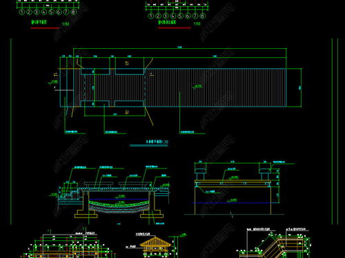 園林景觀橋CAD施工設(shè)計(jì)圖與假山平面圖下載指南