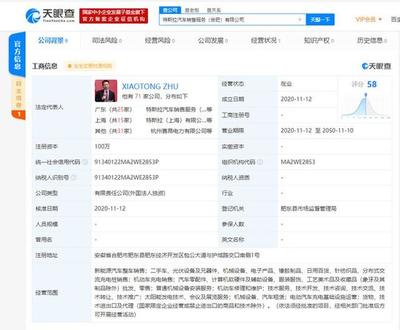 特斯拉合肥新公司正式成立，業務范圍涵蓋整車與二手日用百貨銷售